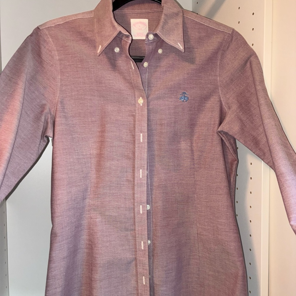 Brooks Brothers Lavender Button Down Shirt for Women